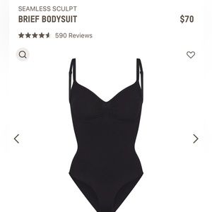 SKIMS SCULPTING BODYSUIT W. SNAPS | ONYX